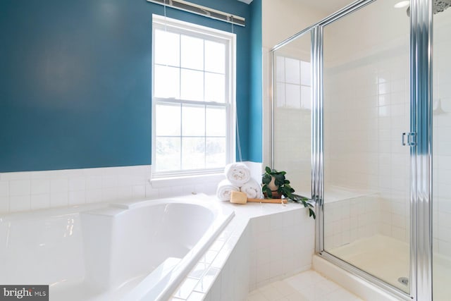 4600 Forge Acre Dr, Perry Hall, MD 21128 - bathroom with a bath and a shower stall