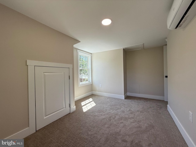 159 Rudloff Ln, Mohnton, PA 19540 - bonus room with a wall mounted air conditioner, carpet flooring, baseboards, and recessed lighting