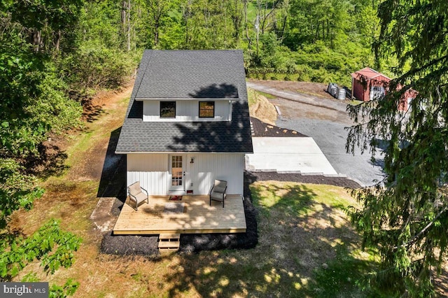 159 Rudloff Ln, Mohnton, PA 19540 - aerial view of property and surrounding area with a forest