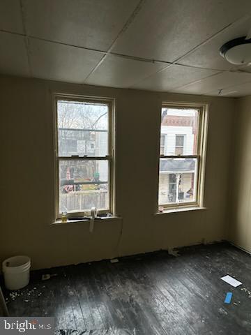 2510 Agate St, Harrisburg, PA 17110 - spare room featuring a paneled ceiling and hardwood / wood-style floors