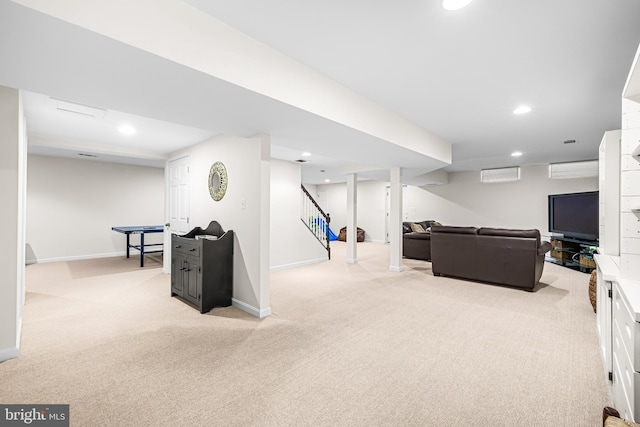 9 Selsed Garth, Lutherville Timonium, MD 21093 - rec room with baseboards and light carpet