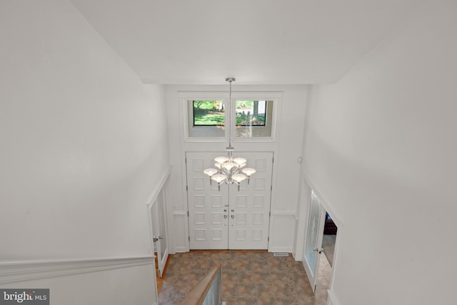 23 Deerfield Rd, Lancaster, PA 17603 - entryway featuring a notable chandelier