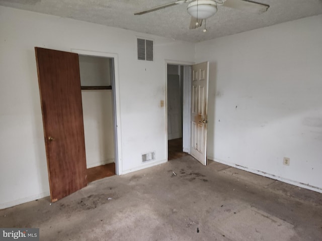 130 5th Ave, Baltimore, MD 21227 - unfurnished bedroom with carpet flooring, a closet, and a ceiling fan