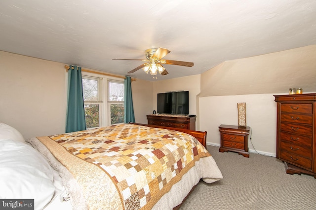 1104 High St, Haddon Heights, NJ 08035 - carpeted bedroom with a ceiling fan and baseboards