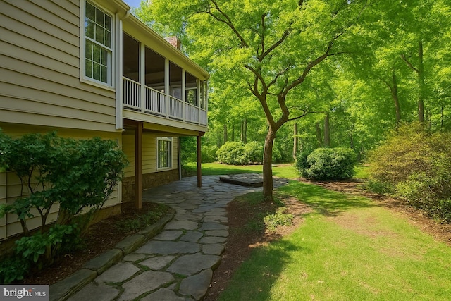6732 Baron Rd, Mclean, VA 22101 - view of grassy yard featuring a patio