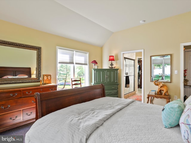 11 Spearpoint Ln, Hedgesville, WV 25427 - bedroom featuring lofted ceiling