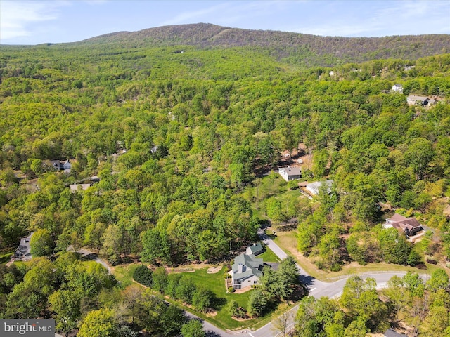 11 Spearpoint Ln, Hedgesville, WV 25427 - aerial view with a view of trees and a mountain view