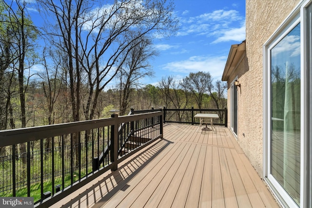 view of wooden terrace