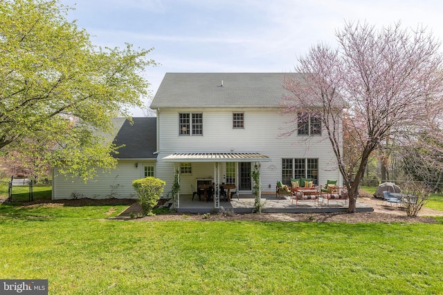 260 High Banks Rd, Stephenson, VA 22656 - rear view of house featuring fence, a yard, a patio, and an outdoor living space