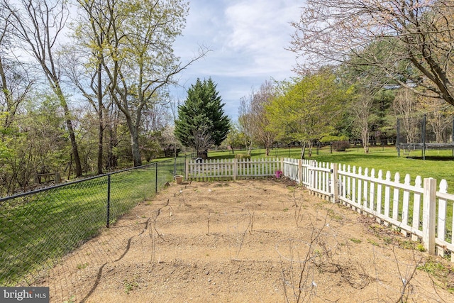 260 High Banks Rd, Stephenson, VA 22656 - view of yard featuring a trampoline and fence