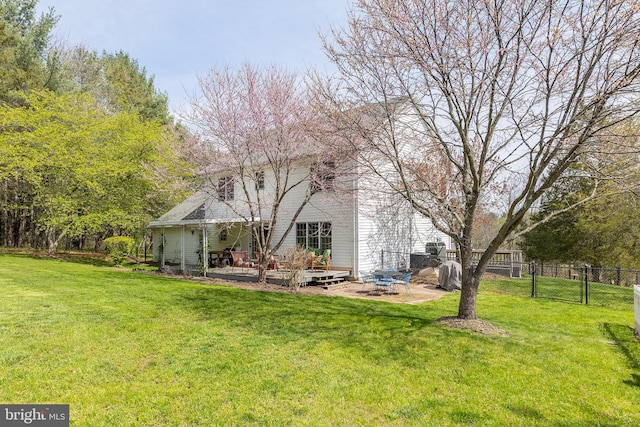 260 High Banks Rd, Stephenson, VA 22656 - back of house featuring a patio, a lawn, and fence