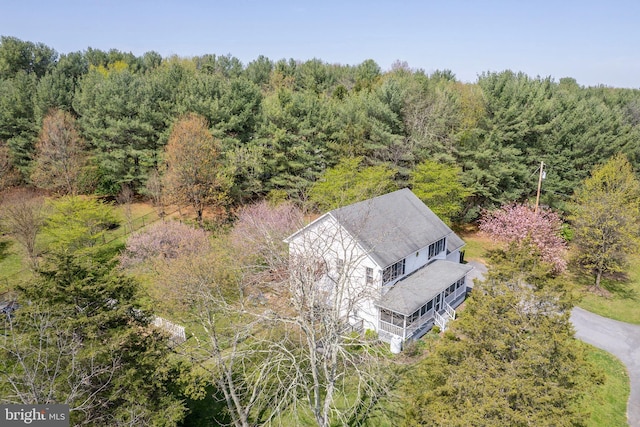 260 High Banks Rd, Stephenson, VA 22656 - birds eye view of property featuring a forest view