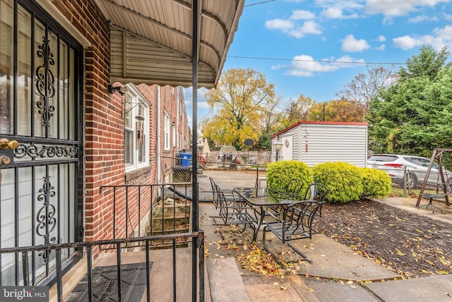235 Medwick Garth E, Baltimore, MD 21228 - view of patio with fence