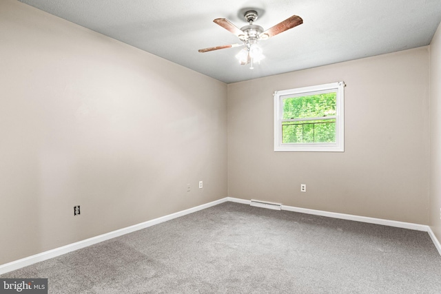 1604 Kathryn St, New Cumberland, PA 17070 - carpeted spare room with baseboards and ceiling fan