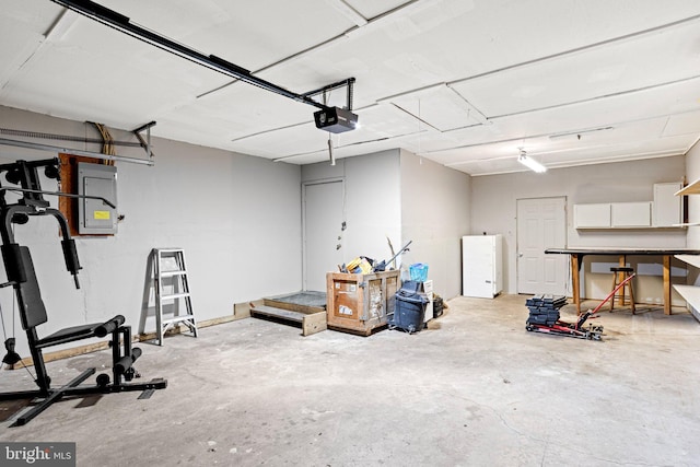 1604 Kathryn St, New Cumberland, PA 17070 - garage with a garage door opener and electric panel