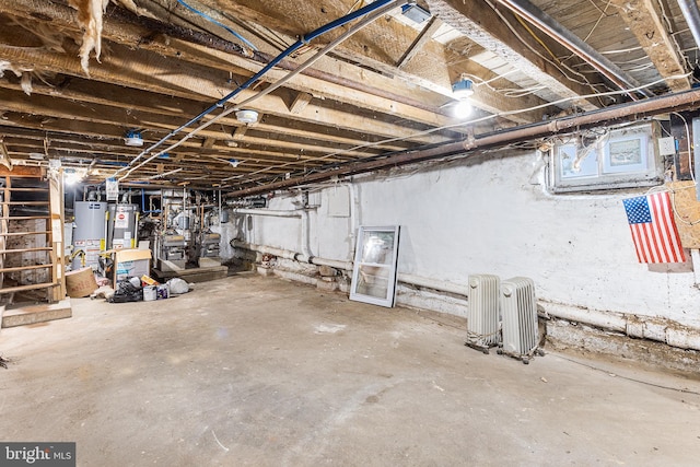 840 Cumberland St, Gloucester City, NJ 08030 - unfinished basement with gas water heater