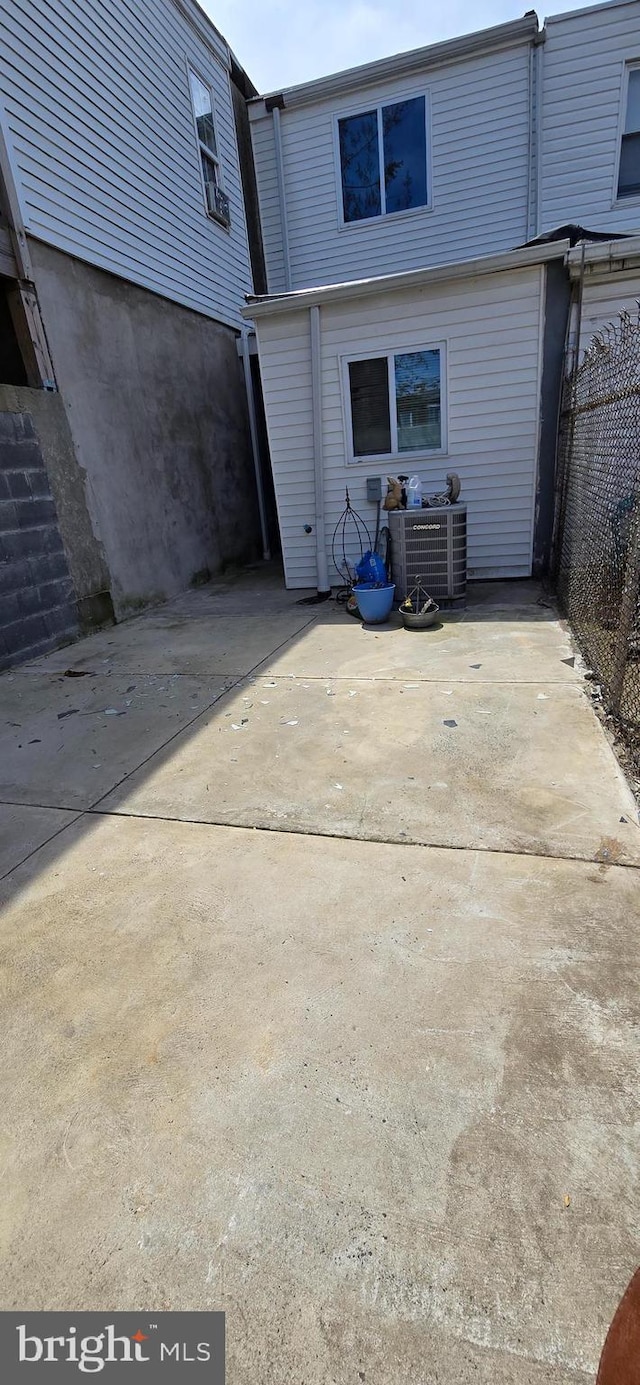 2113 E William St, Philadelphia, PA 19134 - rear view of property with a patio and central air condition unit