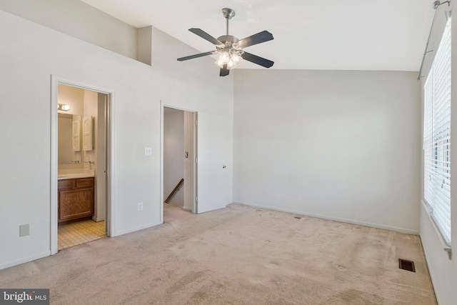 46726 Summit Ter Unit 136, Sterling, VA 20164 - unfurnished bedroom featuring baseboards, multiple windows, visible vents, and light colored carpet