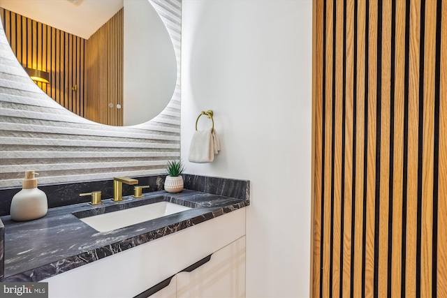 bathroom featuring vanity