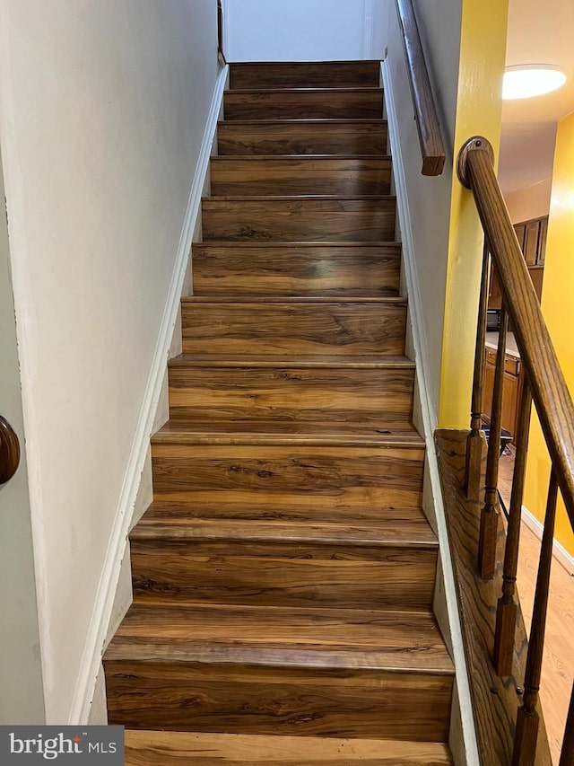 10604 Nast Dr, Cheltenham, MD 20623 - staircase with wood finished floors