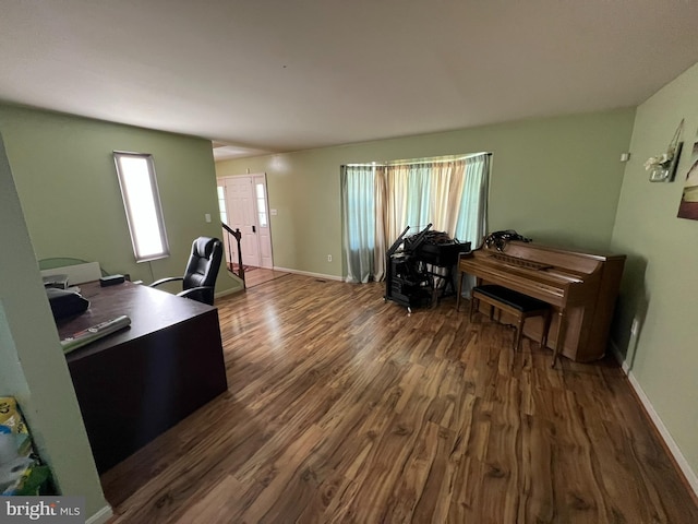 10604 Nast Dr, Cheltenham, MD 20623 - home office with baseboards and dark wood-type flooring