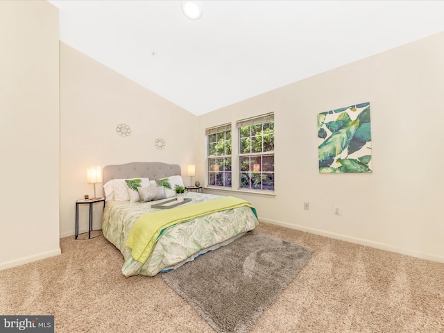 13107 Bridger Dr Unit 104, Germantown, MD 20874 - carpeted bedroom featuring baseboards and lofted ceiling