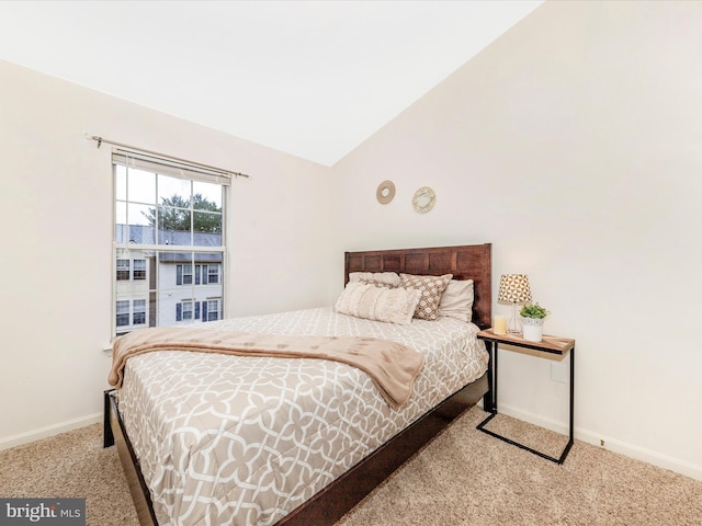 13107 Bridger Dr Unit 104, Germantown, MD 20874 - bedroom featuring carpet flooring, baseboards, and lofted ceiling