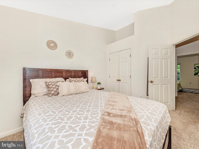 13107 Bridger Dr Unit 104, Germantown, MD 20874 - bedroom with carpet, a closet, and baseboards