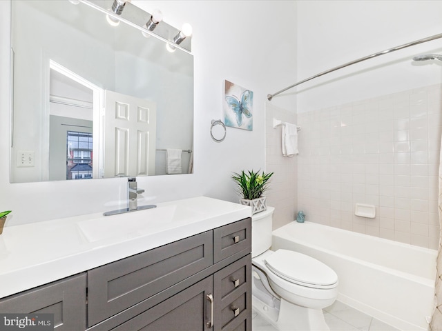 13107 Bridger Dr Unit 104, Germantown, MD 20874 - bathroom with vanity, toilet, and shower / washtub combination