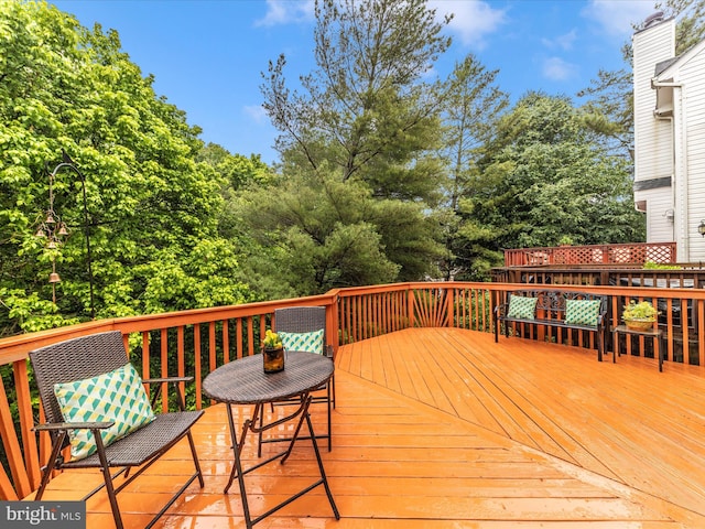 13107 Bridger Dr Unit 104, Germantown, MD 20874 - view of wooden deck