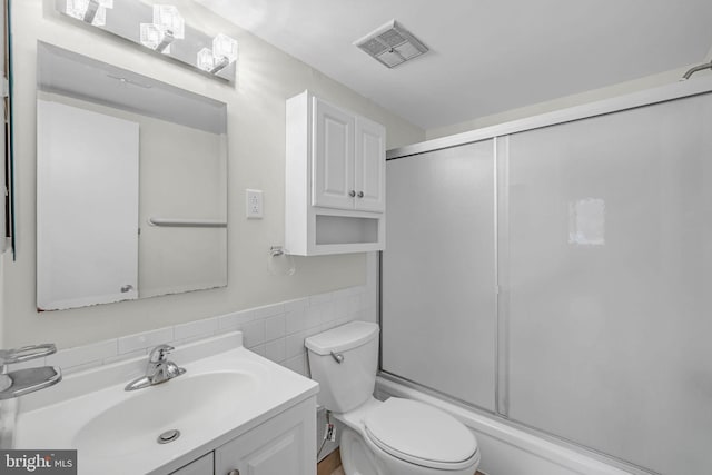 5414 Valley Green Dr Unit D4, Wilmington, DE 19808 - bathroom with toilet, vanity, and tile walls