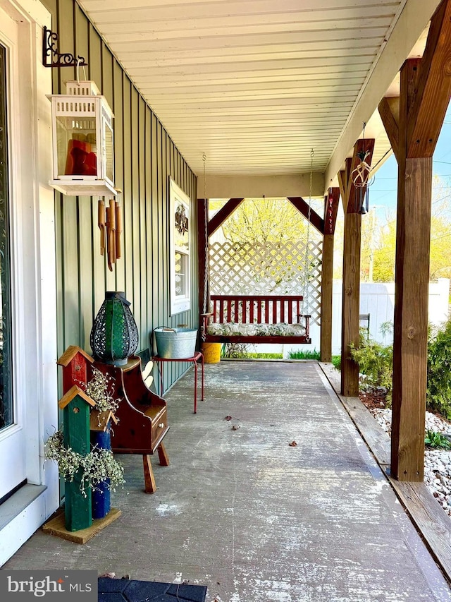 view of patio / terrace featuring a porch