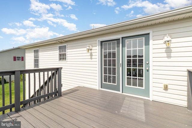 view of deck