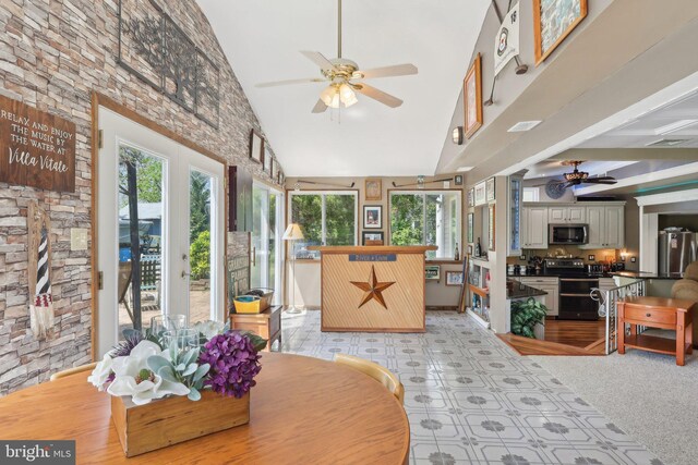 1511 Glenview Dr, Cinnaminson, NJ 08077 - sunroom featuring plenty of natural light and high vaulted ceiling