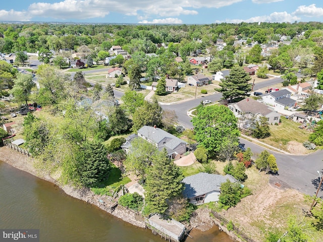 1511 Glenview Dr, Cinnaminson, NJ 08077 - view of property location with nearby suburban area, a large body of water, and a tree filled landscape