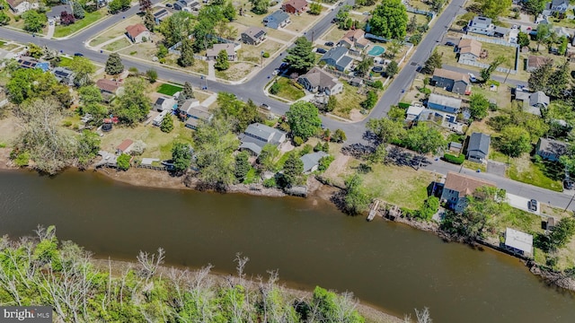 1511 Glenview Dr, Cinnaminson, NJ 08077 - aerial overview of property's location featuring nearby suburban area and a large body of water