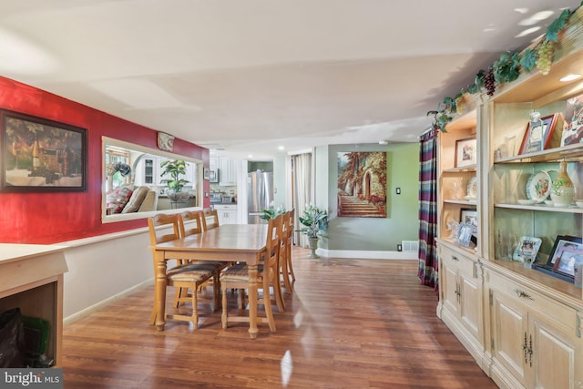 1511 Glenview Dr, Cinnaminson, NJ 08077 - dining area with wood finished floors and baseboards