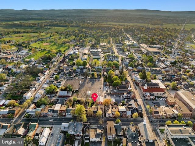 bird's eye view with a residential view