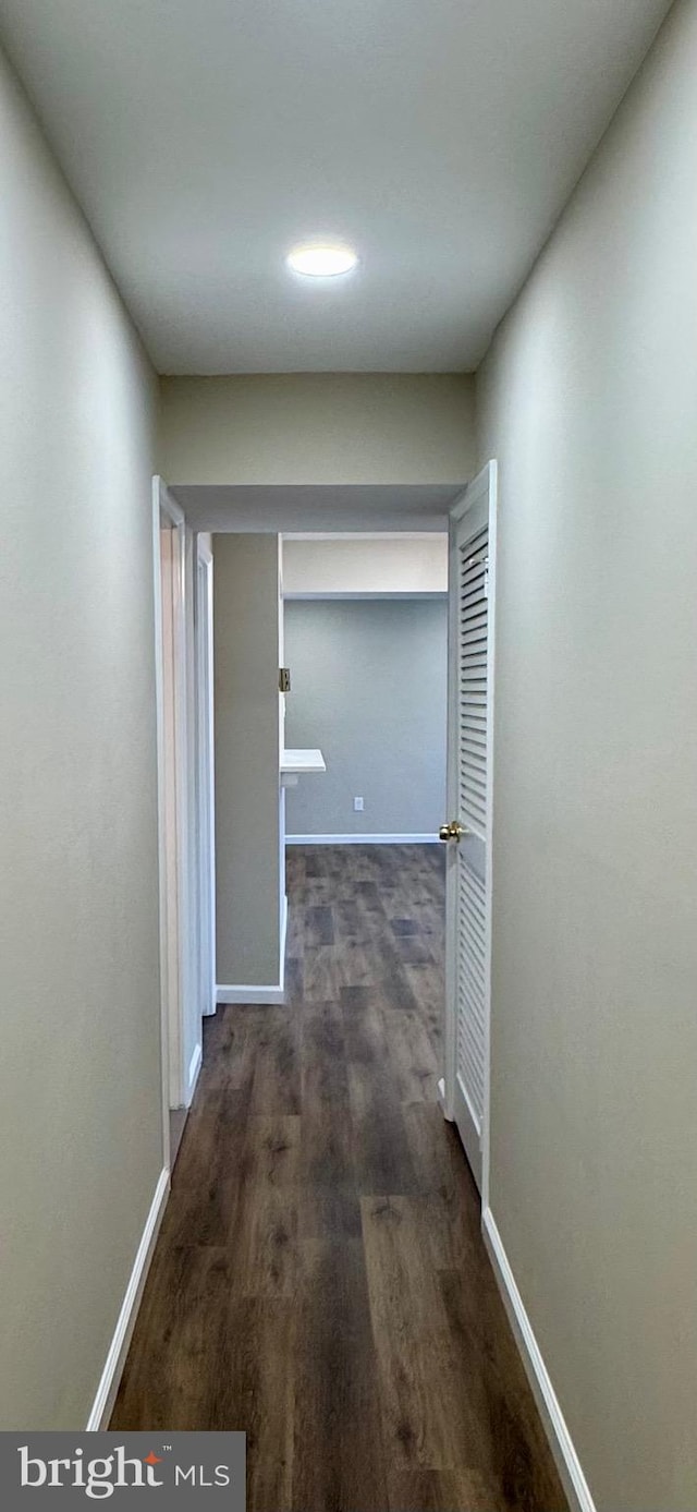 511 N Armistead St Unit T2, Alexandria, VA 22312 - hall featuring baseboards and wood finished floors