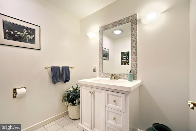 6 Pond Ridge Ln, Hanover, PA 17331 - bathroom with baseboards, tile patterned floors, and vanity