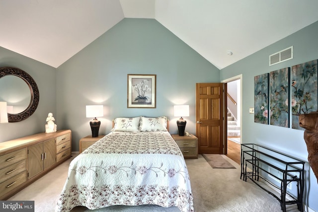 6 Pond Ridge Ln, Hanover, PA 17331 - bedroom with light carpet and lofted ceiling