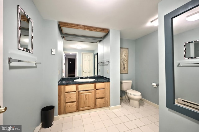 6 Pond Ridge Ln, Hanover, PA 17331 - bathroom featuring toilet, tile patterned flooring, baseboards, and vanity