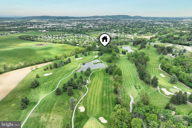 6 Pond Ridge Ln, Hanover, PA 17331 - aerial overview of property's location with a large body of water, a golf course, and a tree filled landscape