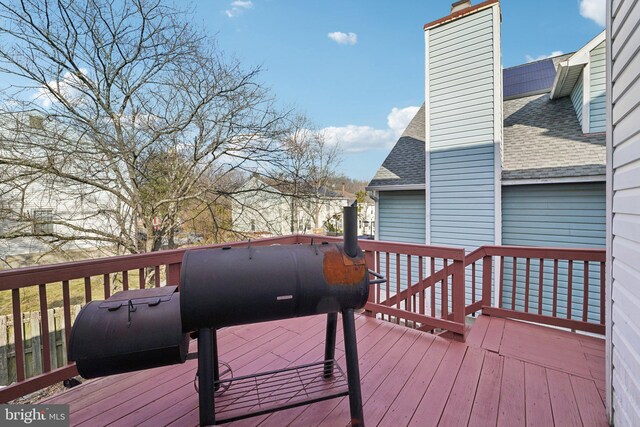 7113 Carriage Hill Dr, Laurel, MD 20707 - view of wooden deck