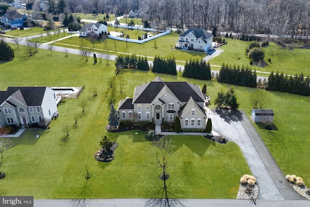 drone / aerial view