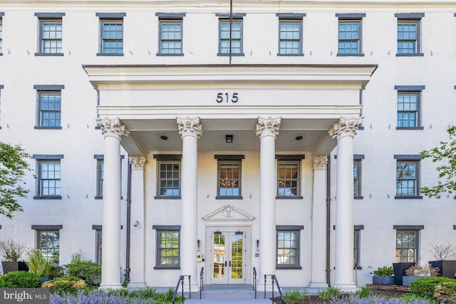 515 N Washington St Unit 404, Alexandria, VA 22314 - view of front facade with french doors