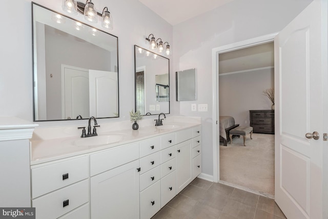 7928 Meridian Dr, Pasadena, MD 21122 - ensuite bathroom featuring double vanity