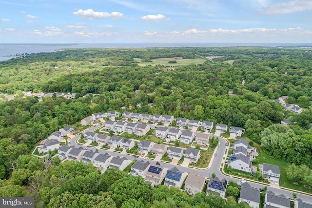 7928 Meridian Dr, Pasadena, MD 21122 - aerial view of residential area with a forest and a large body of water