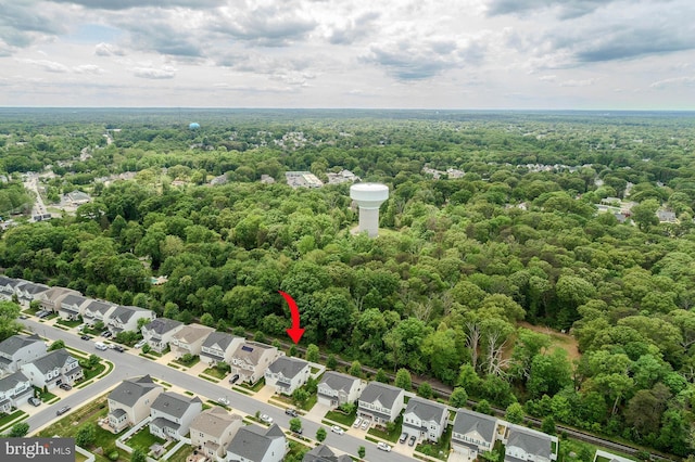 7928 Meridian Dr, Pasadena, MD 21122 - aerial view of residential area with a forest
