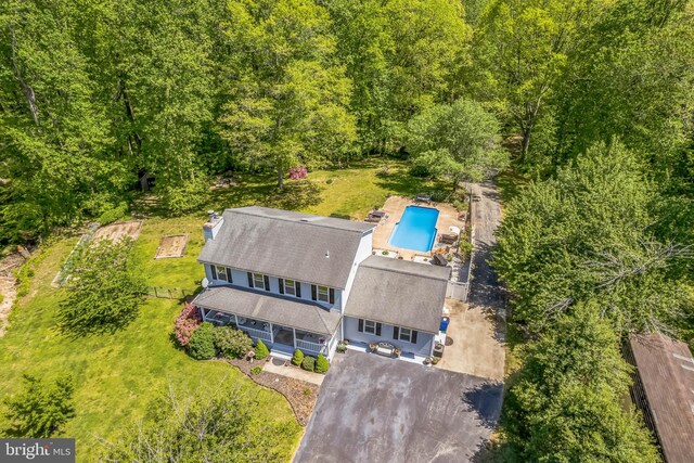 birds eye view of property